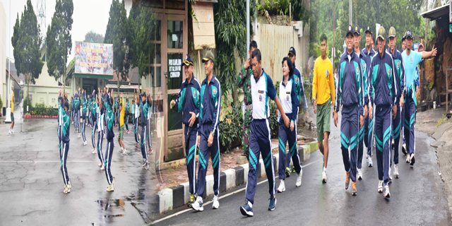 Danrem 073/Makutarama Uji Fisik Prajuritnya Dengan Hanmars